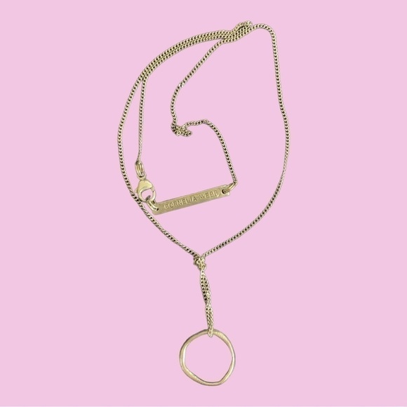 Cornelia Webb Silver Circle Chain Necklace, Mono Me Necklace - Picture 4 of 7